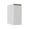Módulo Balcão 30cm 1 Porta 100% MDF Cozinha Modulada Gold J Robel Branco/Branco Matte