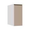 Módulo Balcão 30cm 1 Porta 100% MDF Cozinha Modulada Gold J Robel Branco/Fendi Matte