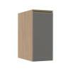 Módulo Balcão 30cm 1 Porta 100% MDF Cozinha Modulada Gold Robel Hanover/Cinza