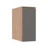 Módulo Balcão 30cm 1 Porta 100% MDF Cozinha Modulada Gold J Robel Hanover/Cinza Matte