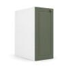 Módulo Balcão 30x68x56cm 1 Porta 100% MDF Cozinha Provence Robel Branco/Salvia Matte