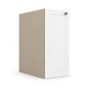 Módulo Balcão 30x68x56cm 1 Porta 100% MDF Cozinha Provence Robel Fendi/Branco Matte