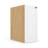 Módulo Balcão 30x68x56cm 1 Porta 100% MDF Cozinha Provence Robel Hanover/Branco Matte
