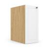 Módulo Balcão Editável Largura 21cm a 39cm x 68x56cm 1 Porta Provence Robel Hanover/Branco Matte