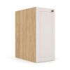 Módulo Balcão Editável Largura 21cm a 39cm x 68x56cm 1 Porta Provence Robel Hanover/Off White Matte