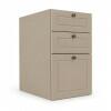 Módulo Balcao 35x68x56cm 3 Gavetas 100% MDF Cozinha Provence Robel Fendi/Fendi Matte