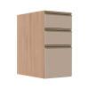 Módulo Balcão 35cm 3 Gavetas 100% MDF Cozinha Modulada Gold J Robel Hanover/Fendi Matte