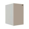 Módulo Balcao 40cm 1 Porta 100% MDF Cozinha Modulada Provence Robel Branco/Fendi Matte