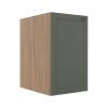 Módulo Balcao 40cm 1 Porta 100% MDF Cozinha Modulada Provence Robel Hanover/Salvia Matte