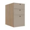 Módulo Balcao 40cm 3 Gavetas 100% MDF Cozinha Modulada Provence Robel Hanover/Fendi Matte