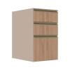Módulo Balcão 40cm 3 Gavetas 100% MDF Cozinha Modulada Gold J Robel Fendi/Hanover