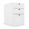 Módulo Balcao 40x68x56cm 3 Gavetas 100% MDF Cozinha Provence Robel Branco/Branco Matte