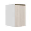 Módulo Balcão 40cm 1 Porta 100% MDF Cozinha Modulada Gold J Robel Branco/Aspen