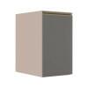 Módulo Balcão 40cm 1 Porta 100% MDF Cozinha Modulada Gold J Robel Fendi/Cinza Matte