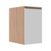 Módulo Balcão 40cm 1 Porta 100% MDF Cozinha Modulada Gold J Robel Hanover/Branco Matte