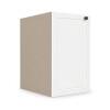 Módulo Balcao 40x68x56cm 1 Porta 100% MDF Cozinha Provence Robel Fendi/Branco Matte
