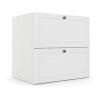 Módulo Balcão 60x68x56cm 2 Gavetas + 1 Gaveta Oculta 100% MDF Cozinha Provence Robel Branco/Branco Matte
