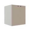 Módulo Balcao 60cm 2 Portas 100% MDF Cozinha Modulada Provence Robel Branco/Fendi Matte