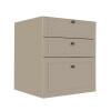Módulo Balcao 60cm 3 Gavetas 100% MDF Cozinha Modulada Provence Robel Fendi/Fendi Matte