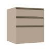 Módulo Balcão 60cm 3 Gavetas 100% MDF Cozinha Modulada Gold J Robel Fendi/Fendi Matte