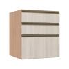 Módulo Balcão 60cm 3 Gavetas 100% MDF Cozinha Modulada Gold J Robel Hanover/Aspen
