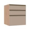 Módulo Balcão 60cm 3 Gavetas 100% MDF Cozinha Modulada Gold J Robel Hanover/Fendi Matte