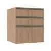 Módulo Balcão 60cm 3 Gavetas 100% MDF Cozinha Modulada Gold J Robel Hanover/Hanover