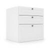 Módulo Balcão 60x68x56cm 3 Gavetas 100% MDF Cozinha Provence Robel Branco/Branco Matte