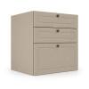 Módulo Balcão 60x68x56cm 3 Gavetas 100% MDF Cozinha Provence Robel Fendi/Fendi Matte