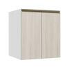 Módulo Balcão 60cm 2 Portas 100% MDF Cozinha Modulada Gold J Robel Branco/Aspen