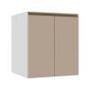Módulo Balcão 60cm 2 Portas 100% MDF Cozinha Modulada Gold J Robel Branco/Fendi Matte