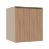 Módulo Balcão 60cm 2 Portas 100% MDF Cozinha Modulada Gold J Robel Fendi/Hanover