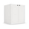 Módulo Balcão 60x68x56cm 2 Portas 100% MDF Cozinha Provence Robel Branco/Branco Matte