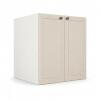 Módulo Balcão 60x68x56cm 2 Portas 100% MDF Cozinha Provence Robel Branco/Off White Matte