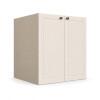 Módulo Balcão 60x68x56cm 2 Portas 100% MDF Cozinha Provence Robel Fendi/Off White Matte