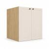 Módulo Balcão 60x68x56cm 2 Portas 100% MDF Cozinha Provence Robel Hanover/Off White Matte