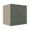 Módulo Balcao 70cm 1 Gaveta 1 Porta Basculante 100% MDF Cozinha Provence Robel Fendi/Salvia Matte