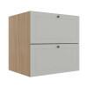 Módulo Balcao 70cm 1 Gaveta 1 Porta Basculante 100% MDF Cozinha Provence Robel Hanover/Branco Matte