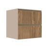 Módulo Balcão 70cm 1 Gaveta 1 Porta Basculante 100% MDF Cozinha Modulada Gold J Robel Fendi/Amendoeira BP
