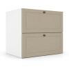 Módulo Balcao 70x68x56cm 1 Gaveta 1 Porta Basculante 100% MDF Cozinha Provence Robel Branco/Fendi Matte