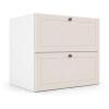 Módulo Balcao 70x68x56cm 1 Gaveta 1 Porta Basculante 100% MDF Cozinha Provence Robel Branco/Off White Matte