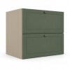Módulo Balcao 70x68x56cm 1 Gaveta 1 Porta Basculante 100% MDF Cozinha Provence Robel Fendi/Salvia Matte