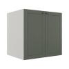 Módulo Balcao 70cm 2 Portas 100% MDF Cozinha Modulada Provence Robel Branco/Salvia Matte