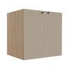 Módulo Balcao 70cm 2 Portas 100% MDF Cozinha Modulada Provence Robel Hanover/Fendi Matte