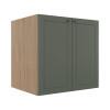 Módulo Balcao 70cm 2 Portas 100% MDF Cozinha Modulada Provence Robel Hanover/Salvia Matte