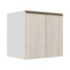 Módulo Balcão 70cm 2 Portas 100% MDF Cozinha Modulada Gold J Robel Branco/Aspen
