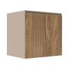 Módulo Balcão 70cm 2 Portas 100% MDF Cozinha Modulada Gold J Robel Fendi/Amendoeira BP