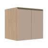 Módulo Balcão 70cm 2 Portas 100% MDF Cozinha Modulada Gold J Robel Hanover/Fendi Matte