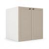 Módulo Balcão 70x68x56cm 2 Portas 100% MDF Cozinha Provence Robel Branco/Fendi Matte