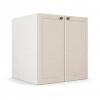 Módulo Balcão 70x68x56cm 2 Portas 100% MDF Cozinha Provence Robel Branco/Off White Matte